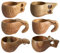 TANFEI Lot de 6 tasses Kuksa en bois faites à la main pour le camping, le café, le thé et le lait, tasses en bois pour cadeau