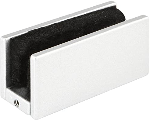 Hermat Verstellbare Bodenführung für Glas-Schiebetür (schwarz)