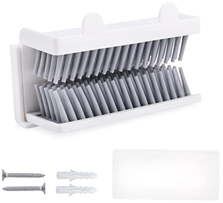 KyeeaDIY Dusche Haarfänger Wand, Wandmontierter Duschablauf Haarfänger Selbstklebend, Hair Catcher Shower Wall, Silikon Duschhaarfänger, Wand Haarsammler Haarstopper Haarfalle