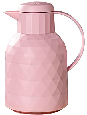 Elektrischer Wasserkocher, MoreChioce 1 Liter Glass Liner Wasserkessel Warmhalte-Teekanne Tropffreier Mechanismus Doppelwandige Vakuum-Thermosisolierte Trinkkessel Haushaltswasserkocher,Rosa