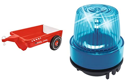 Big-Bobby-Caddy - Bobby-Car Anhänger ab 1 Jahr & Big - SOS-Light & Sound - Bobby Car Zubehör, passend für alle Bobby Car Lenkräder mit Hupeneinsatz ab Baujahr 2010, ab 1 Jahr