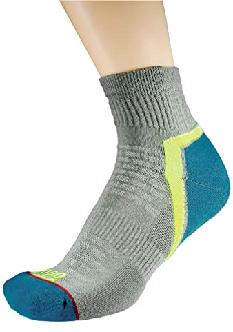 1000 Mile Womens 1478sls Socks, Silver Flourescent Teal, S EU