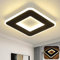 Homefire Deckenlampe Schlafzimmer LED Küchenlampe Deckenleuchte - deckenlampe flur Schwarz Warmweiß 24cm Modern Design Schlafzimmerlampe 23W Eckig Flur Deckenbeleuchtung für Wohnzimmer