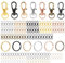 Belle Vous Metal Swivel Snap Lobster Hook Clasps & Jump Ring Set (140 Pack) - Carabiner Key Ring Hooks with Trigger Claw Clasp Clips for Keychains, Lanyards, DIY Crafts & Jewellery Making