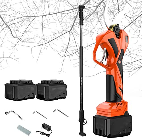 Cesoie Elettriche Potatore Professionale A Batteria Con Asta Di Prolunga Da 200 Cm Potatore Per Alberi A Batteria, Diametro Di Taglio 35 Mm