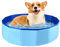 Hundepool, Faltbarer Haustier-Schwimmbecken, 80 x 20 cm Hunde-Schwimmbad, Blau, tragbare PVC-große Hundebadewanne, tragbare Hundebadewanne, Schwimmbad für drinnen und draußen