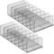 2PCS Plastic Storage Box for Makeup Palette Organiser, Clear Eyeshadow Palette Organizer for Dresser Vanity