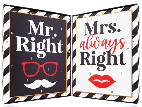 Mr & Mrs Right - Adventskalender für Paare 2024 - Körperpflege für Sie & Ihn - Weihnachtskalender für Männer & Frauen