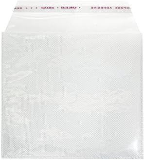 100 pcs CD/DVD Sleeves, Double-Sided Transparent Plastic Sleeve, Resealable for CD/DVD Storage