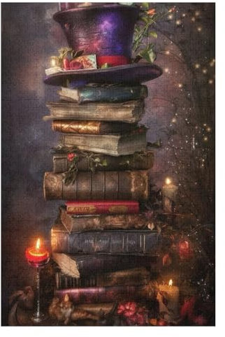 HuiMeiEr 1000 PCS Adult Jigsaw Puzzle - Library Bookstore Style - 75 x 50cm - 1000 Pieces - Ages 14 And Over