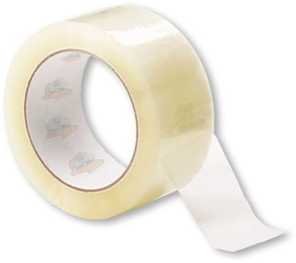 Travel Box Contorno 12 Rotoli Nastro Adesivo Silenzioso da Imballaggio Resistente 132m x 50mm, Nastro Trasparente per Scatole Trasloco e Spedizioni, per Ufficio e Magazzino (12, Trasparente)