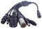 HOOLRZI 1 To 6 Charging Adapter 5.5x2.1mm Female To 8016 Male And 5.5x2.5mm Stable Adapters For Electric Scooters Power Cord