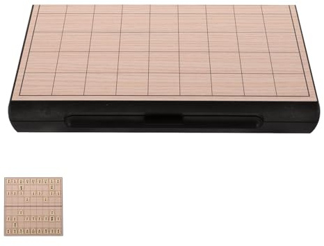 Milisten Jeu De Shogi MagnéTique Pliable avec ÉChiquier Japonais Portable 9.84In Plateau StratéGique Traditionnel Et 32 PièCes pour Voyage Famille Et DéVeloppement Cognitif