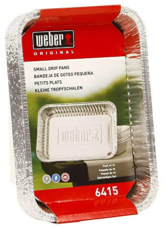 Weber Small Drip Pans Aluminum 8.5 X 6