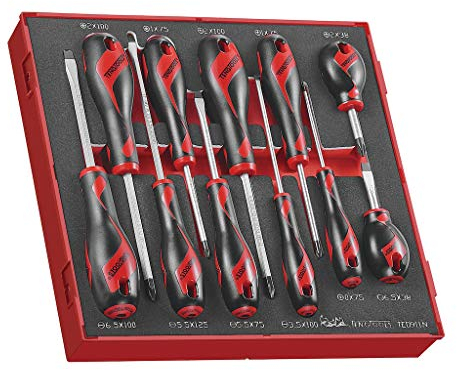 Teng Tools - 11 Piece Mixed Screwdriver Set (Flat, PH, PZ,) in EVA Tray - TED911N