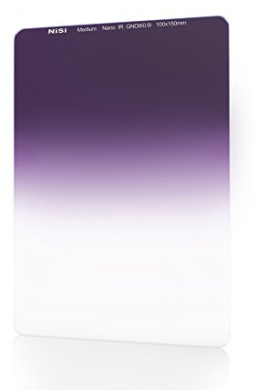 NiSi Verlaufsfilter 100x150mm GND16 1.2 Medium (4-Blenden) - Rechteckfilter aus optischem Glas mit mehrschichtiger Nanobeschichtung und IR-neutralem für 100mm System Filterhalter