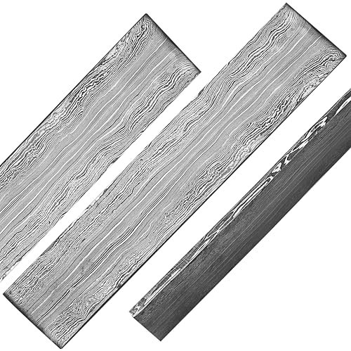 Handmade billet damascus steel billet Custom Hand Forged Damascus Steel Straight Line Billet for Knife Making
