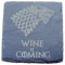 FastCraft SLATE GAME OF THRONES INSPIRED COASTERS DRINKS MAT ENGRAVED NOVELTY BIRTHDAY PRESENT WEDDING HOUSE WARMING GIFT LASER ENGRAVED WINE IS COMING (Set of 1)