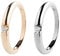Ardeo Aurum Damenring aus 585 Gold Weißgold mit 0,07 ct Diamant Brillant Verlobungsring Solitär-Ring