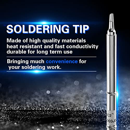 T12 Series Soldering Iron Tips Welding Tool Replacement for FX-951 Rework Station Rework Station(T12-BC2)