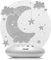 reer 52121 ColourLumy „Mond“ Nachtlicht für Kinder mit Acrylglas-Scheibe, Farbwechsel, drei Helligkeits-Stufen, Timer-Funktion, , grau