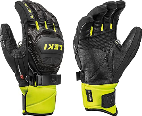 H-Skihandschuh Leki 2022/23 Worldcup Race Coach Flex S GTX 11 schwarz-Lime