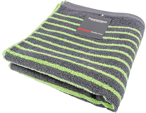 Traumschloss Duschtuch »Stripes« 100% Baumwolle | flauschig weich | grün | 70x140cm