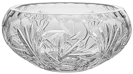 Barski Bowl - Hand Cut Crystal - Glass - 4.6 Diameter - for - Candies - Nuts - Chocolate - Small - Made in Europe