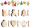 Hazrcvr Weihnachtsbaumschmuck Holz 60 Stück Christbaumschmuck Weihnachtsbaum Anhänger Holzengel Holzsterne Holz Schneeflocke und Schneemann Weihnachtsbaumschmuck Holzdeko zum Aufhängen