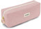 KALIDI Trousse à crayons pour filles et adolescents - Trousse scolaire en tissu velours côtelé, rose, Trousse à crayons