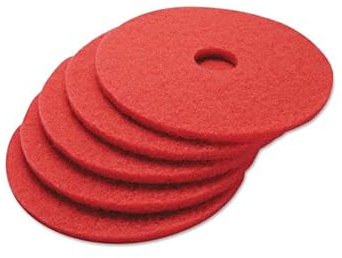 Floor Cleaning Pads Dics - 16 Red - Pack Of 5 - Scrubbing Buffing Polishing Maintenance Pads Perfect For Scrubber Dryer & Polishing Machines
