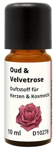 Oud & Velvetrose Duftöl 10ml Duftstoff für Kerzen, Kosmetik und Seifen