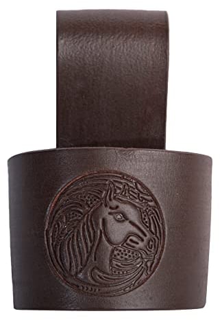 Hulara Full Grain Buff Leather Hammer Holder Hammer Holder for Tool Belt Tool Case Hammer Holster Battle Axe Hatchet Sheath Viking Axe Small Hammer Leather Tool Holster