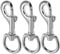 Swivel Snap Hooks, Heavy Duty Dog Lead Clip Clasp 360° Swivel Joints Trigger Clips Heavy Duty Trigger Clips, Zinc Alloy Lobster Claw Clasps for Dog Leashes Camping Keyring (3 Pcs)