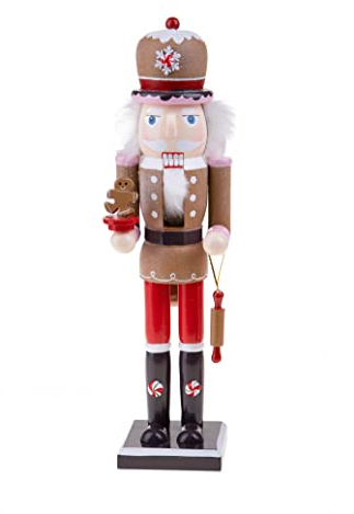 BRANDANI Lo schiaccianoci Gingerbread statuetta in legno h.38