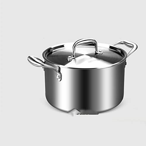 Stock Olla Gruesa De Acero Inoxidable 316 - Olla Para Sopa De Leche De Gran Capacidad Para El Hogar / Olla De Avena, Stock Olla Segura Sin Recubrimiento, Olla Especial Para Guiso De Restaurante ( Size