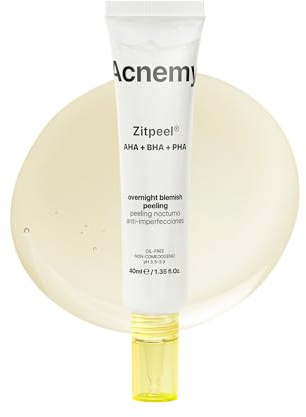 ACNEMY ZITPEEL® - AHA BHA PHA Night Peel, 40 ml - Anti-acne exfoliating treatment, reduces marks and pimples, evens skin tone, intensive skin renewal