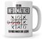 Informatiker Geschenk Kaffeebecher Informatik IT Admin Kaffeetasse Programmierer Spruch Ich bin Informatiker Geschenkidee Administrator Systemadministrator Nerd