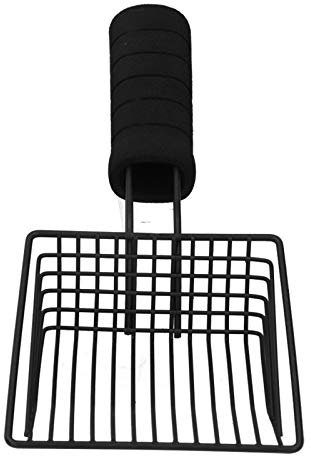 QANYEGN Pelle à Litiere pour chat en métal, outil de nettoyage de litière pour chat, longue poignée de litière pour chat Scoop pelle pour Le Nettoyage des Animaux Domestiques, taille moyenne