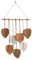 Makramee Wandbehang Boho Deko, Wandteppich Mit Holzperlen und Blätter, Tapisserie Handgemacht für Outdoor, Wohnzimmer, Schlafzimmer, Indoor, Geschenke - 40 × 80 cm (Khaki)