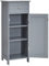 LIFEZEAL Meuble de Salle de Bain sur Pied, Armoire Toilette Rangement en MDF avec Tiroir et Étagères Réglables, 35,5 x 30,5 x 88cm, Meuble Colonne Bas pour Salon, Cuisine et Couloir (Gris)