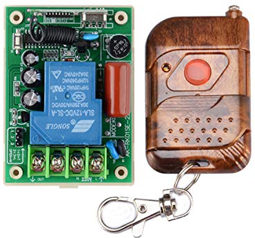 Hochleistungs-Funkfernbedienungsschalter 230V AC 30A 100 m Funk-Fernbedienung mit einer Taste Handsender Funkfernsteuerung Empfänger Beleuchtung/Lampe lichtschalter