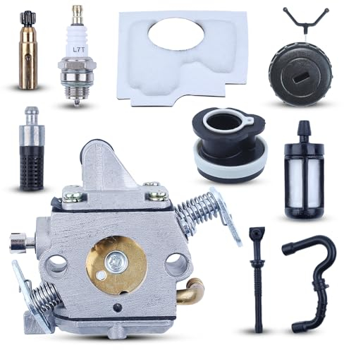 Carburatore per STIHL 017 018 MS170C MS180C ADEFOL Carburatore + Bobina di accensione + Filtro dell'aria + Candela + Tubo carburante Accessorio per motosega