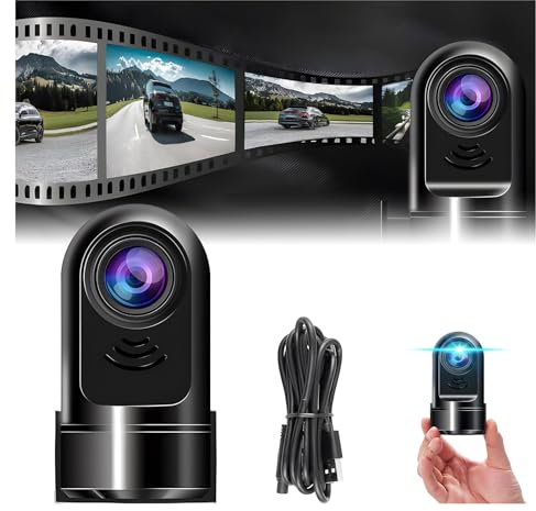 1080P HD 360° Rotating Mini ADAS Dashcam, Omni Smart Dash Cam 360° Vehicle Security Guard, Mini Front Dash Camera for Cars, Super Night Vision, Parking Monitor (32G version)