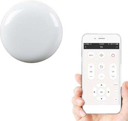 Good Wife Telecomando IR intelligente con sensore di temperatura e umidità, per TV Box, TV, condizionatore d'aria, compatibile con Alexa
