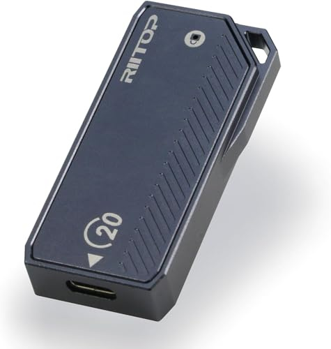 RIITOP M.2 NVMe SSD Gehäuse 20Gbps, NVMe auf USB3.2 Gen2X2 Reader M.2 SSD Gehäuse nur für M Key SSD Größe 22x30mm