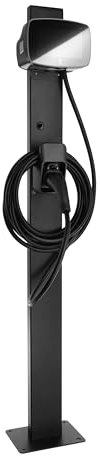 Green Wallbox EV Support/Poteau de Montage Compatible avec Wallbox Commander 2 - Unilatéral - Vous Permet d'installer Wallbox n'importe où - Acier Inoxydable Durable