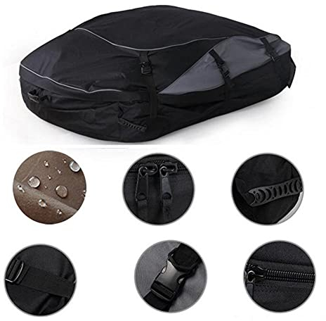 Auto Dachbox,Dachbox Taschen 350L Auto Dachbeutel-Fracht-Träger mit 8 verstärkten Riemen wasserdichte Dach-Cargo CarrierTravel-wasserdichter Tuchwagen für Autos