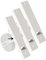 Rollwin 3X Blende für Rolladen Gurtwickler Unterputz 185mm Lochabstand - aus Deutschland - mit Gurtwickler Blende Weiß - ohne Gurt - für 23mm Rolladengurt geeignet - Rollo Wickler mit Abdeckblende