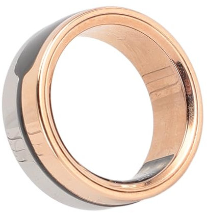 Smart Health Ring Körpertemperatur Schlaf Schrittzählung Touch Control Leichtes Design, Wasserdicht mit Ladestation, Smart Health Ring, für Frauen (8 Größe)